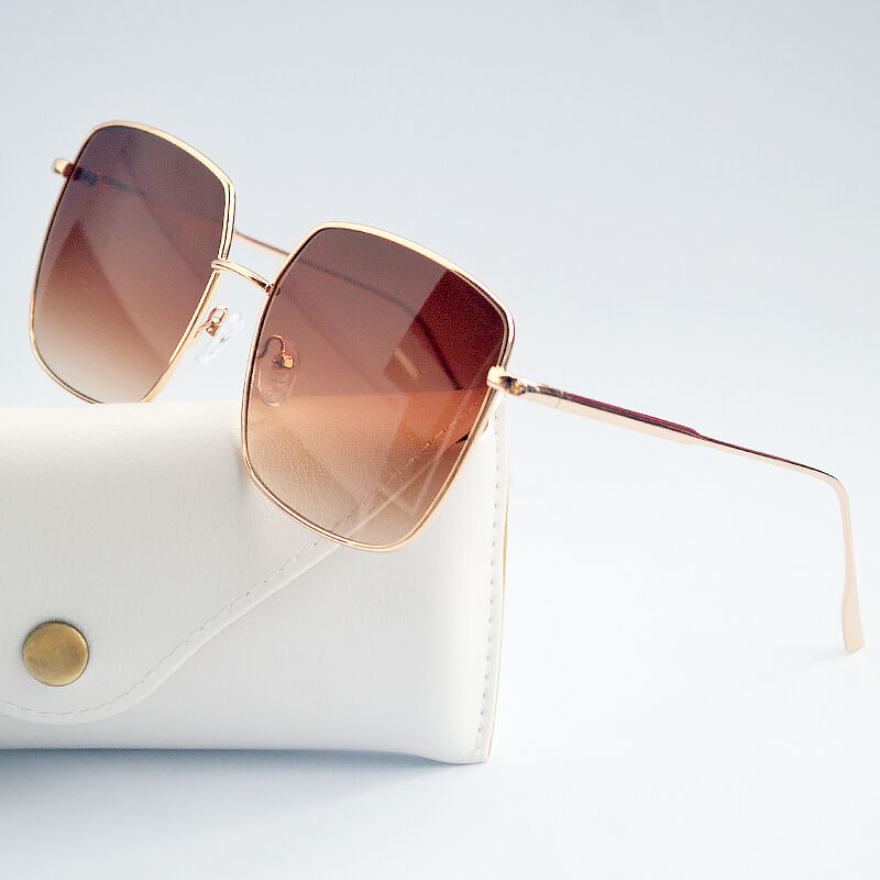 Nouvelles lunettes de soleil pour femmes 2024, lunettes de soleil vintage surdimensionnées pour hommes, lunettes de soleil unisexes tendance pour femmes, monture en métal, Gafas De Sol UV400