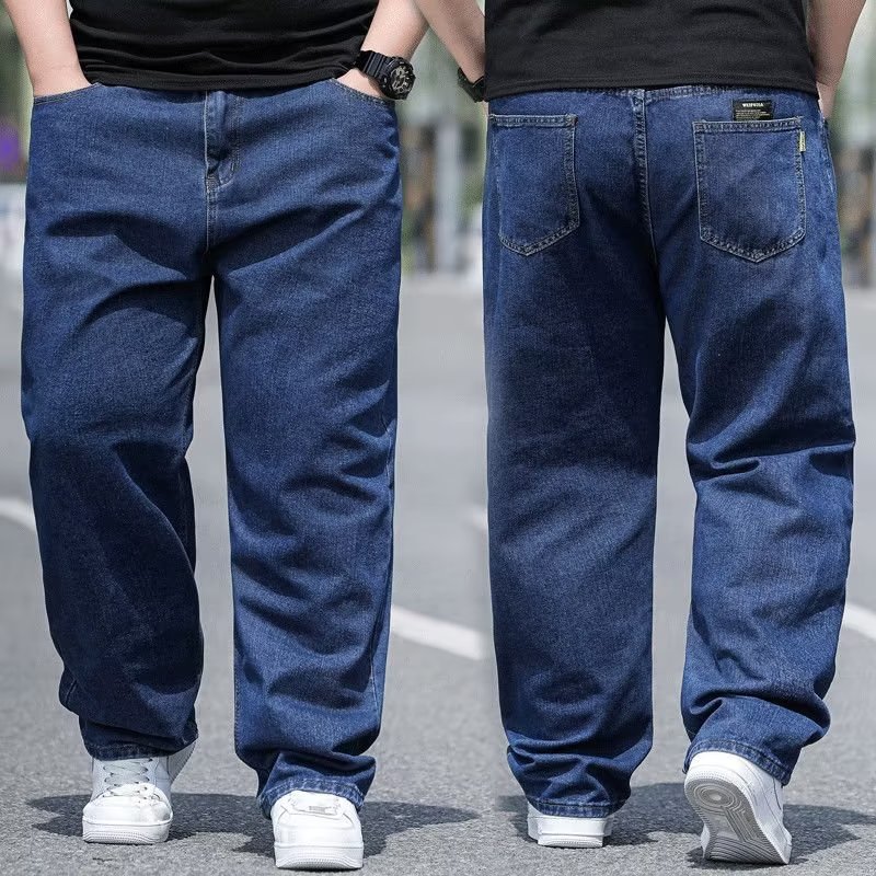 Jeans oversize pour homme, pantalon en jean, pantalon en denim, jean homme grande taille, baggy, Y2k, pantalon cargo homme, noir, nouveau pantalon à jambes larges