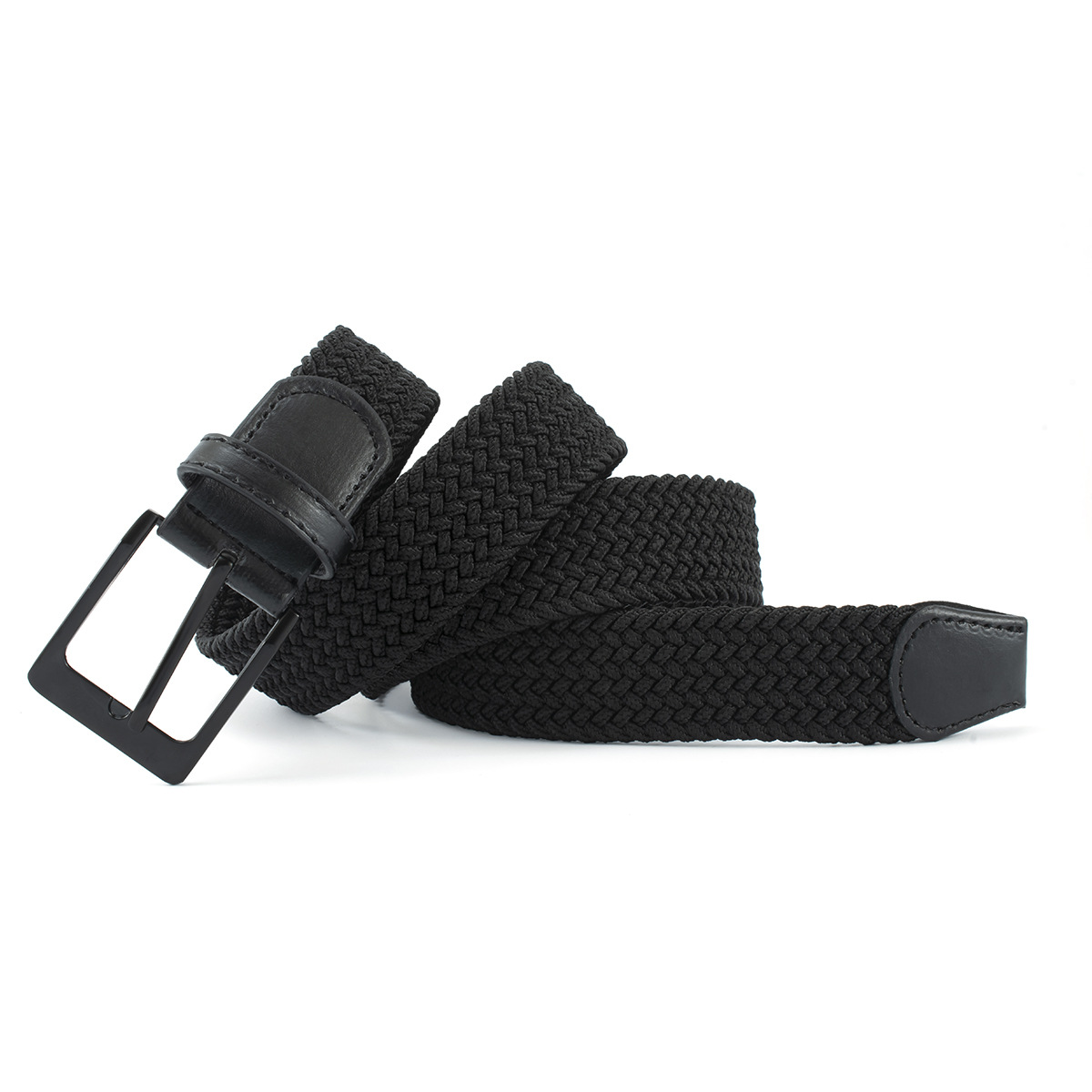 Ceinture de pantalon élastique respirante pour homme, ceinture décontractée en alliage, structure tissée