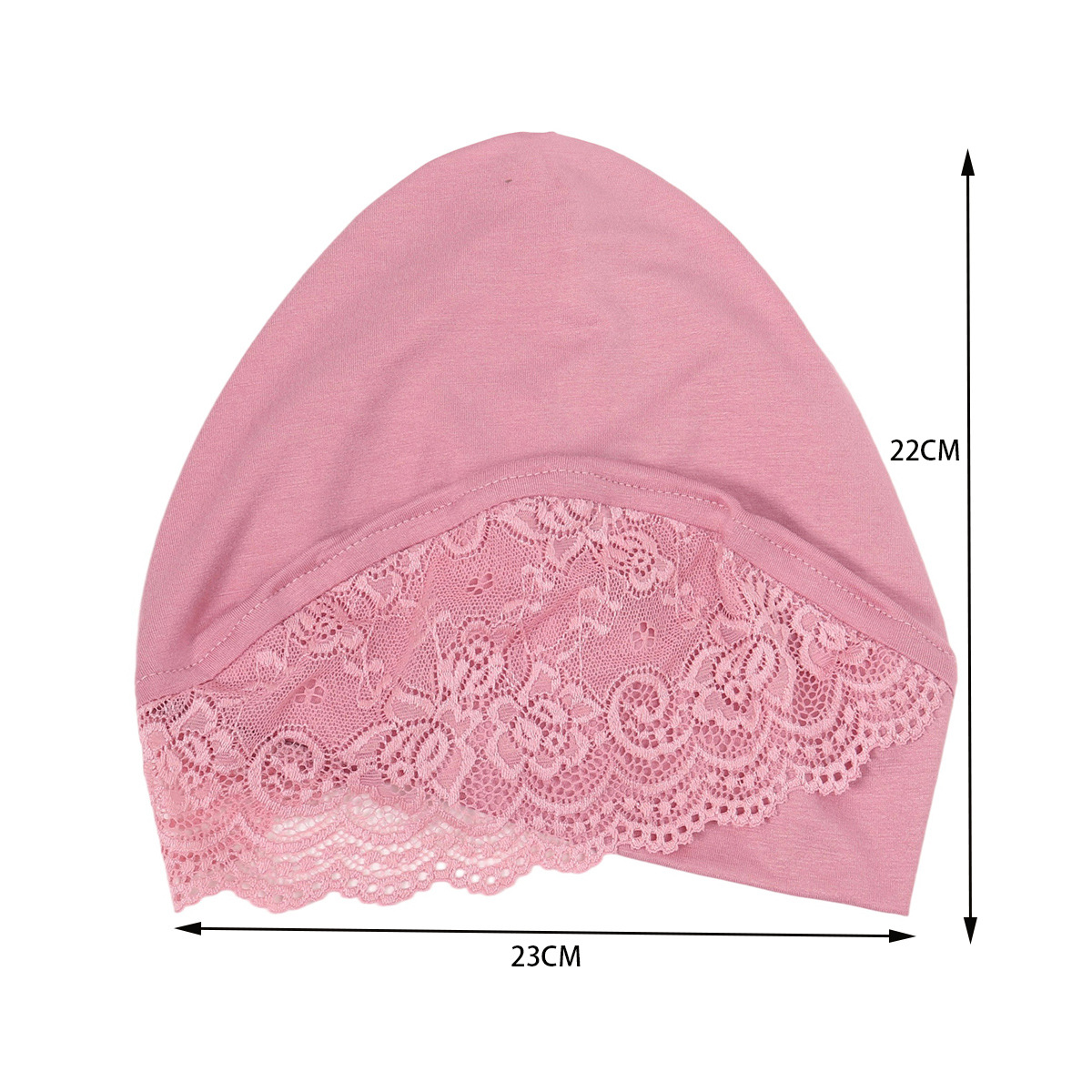Tête croix intérieure Hijab sous-capuchon avec dentelle Turban musulman Islam sous-écharpe Hijab Bonnet doux extensible HIjabs Tube casquette Turbante