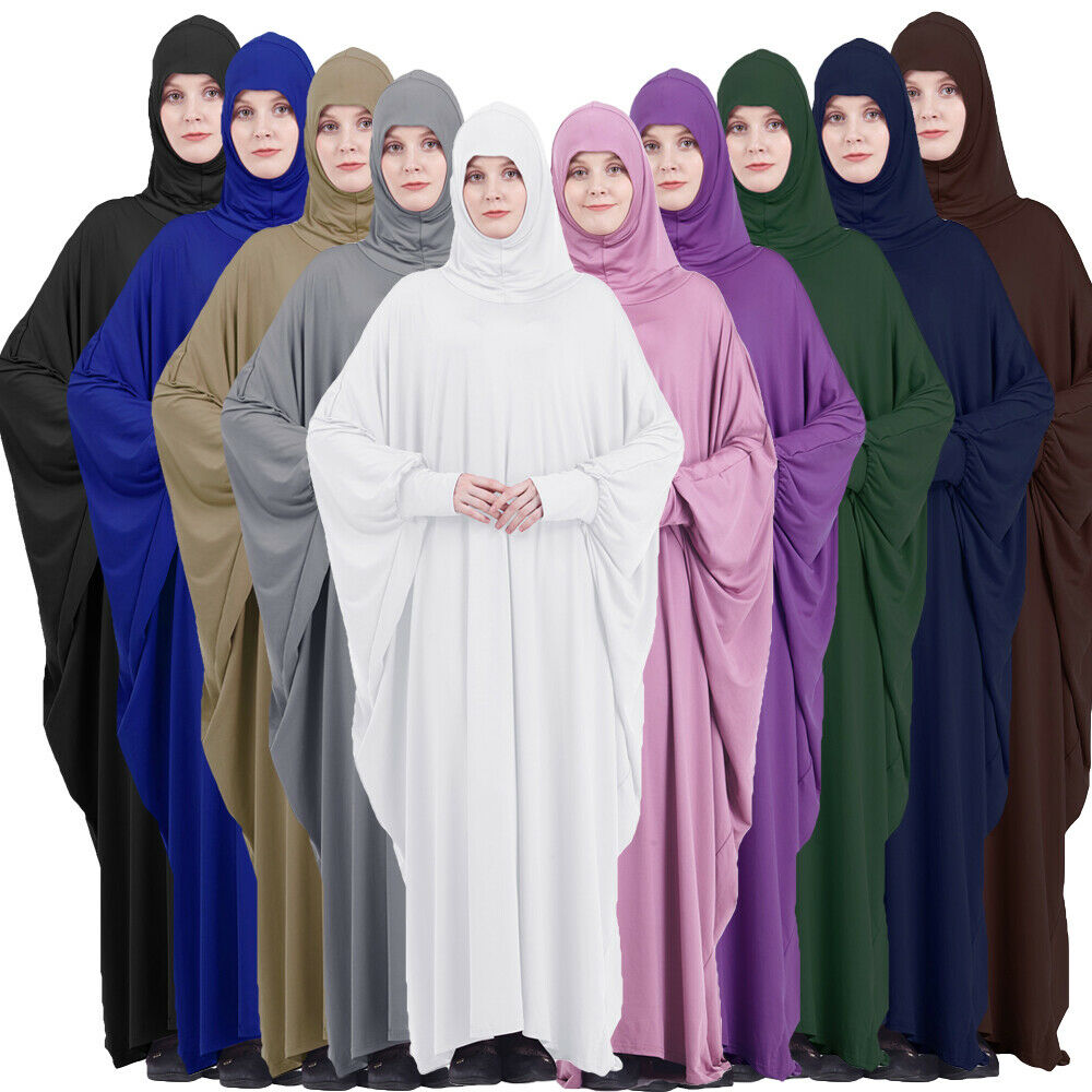 Eid femmes musulmanes Abaya Robe couverture complète vêtement de prière Hijab longue Khimar caftan Robe aérienne arabe moyen-orient Maxi Robe islamique