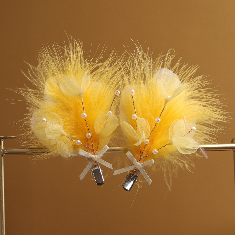 Pince à cheveux de mode haut de gamme, pince à cheveux féerique à pompon de perles, serre-tête ailes de papillon, accessoire de cheveux petite fée
