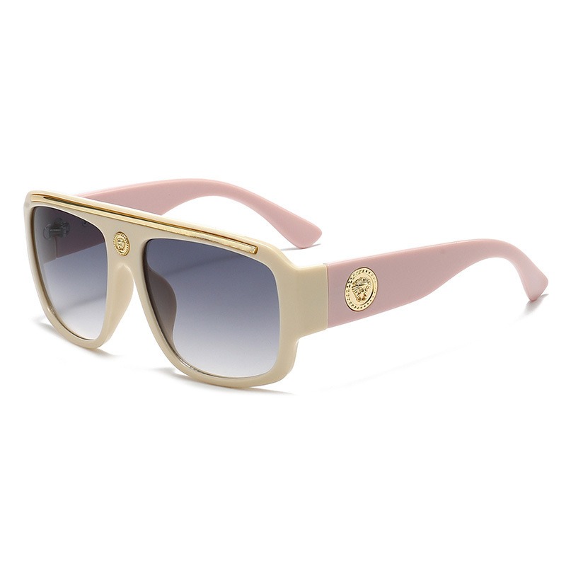 Lunettes de soleil de luxe de marque, surdimensionnées, style vintage punk, pour hommes et femmes, tendance, pour la conduite en extérieur