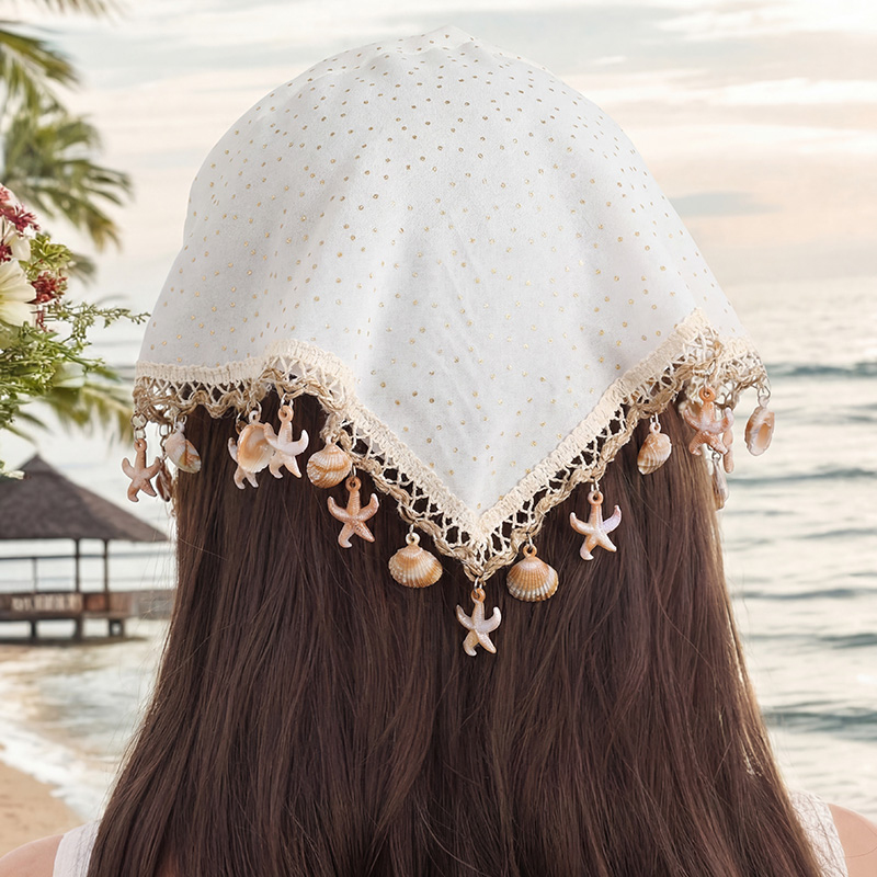 1/2 pièces/ensemble de bandeaux pour cheveux en forme d'étoile de mer et de coquillage – Bandeau élastique à thème plage pour un look bohème quotidien.