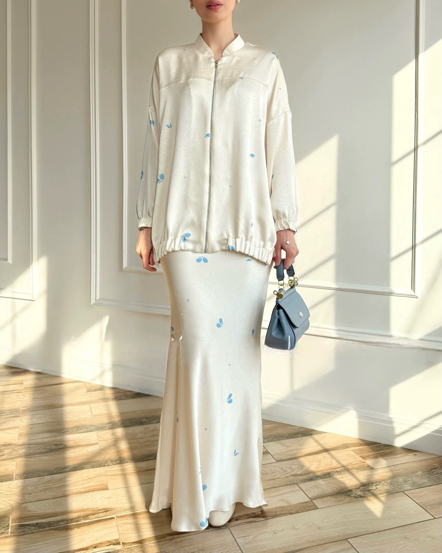 Ensemble deux pièces pour femmes musulmanes Eid, chemisiers solides, jupes à jambes larges, Ramadan marocain, Kaftan de dubaï, costume ample et modeste