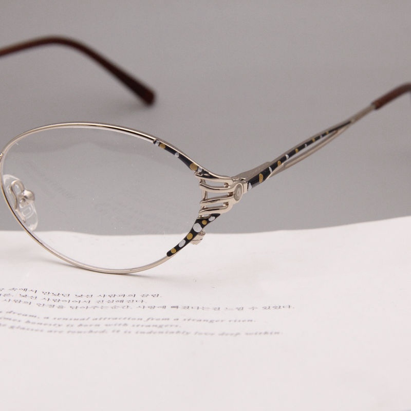 Lunettes en alliage métallique, monture optique à jante complète, Prescription pour femmes, lunettes de lecture élégantes pour myopie