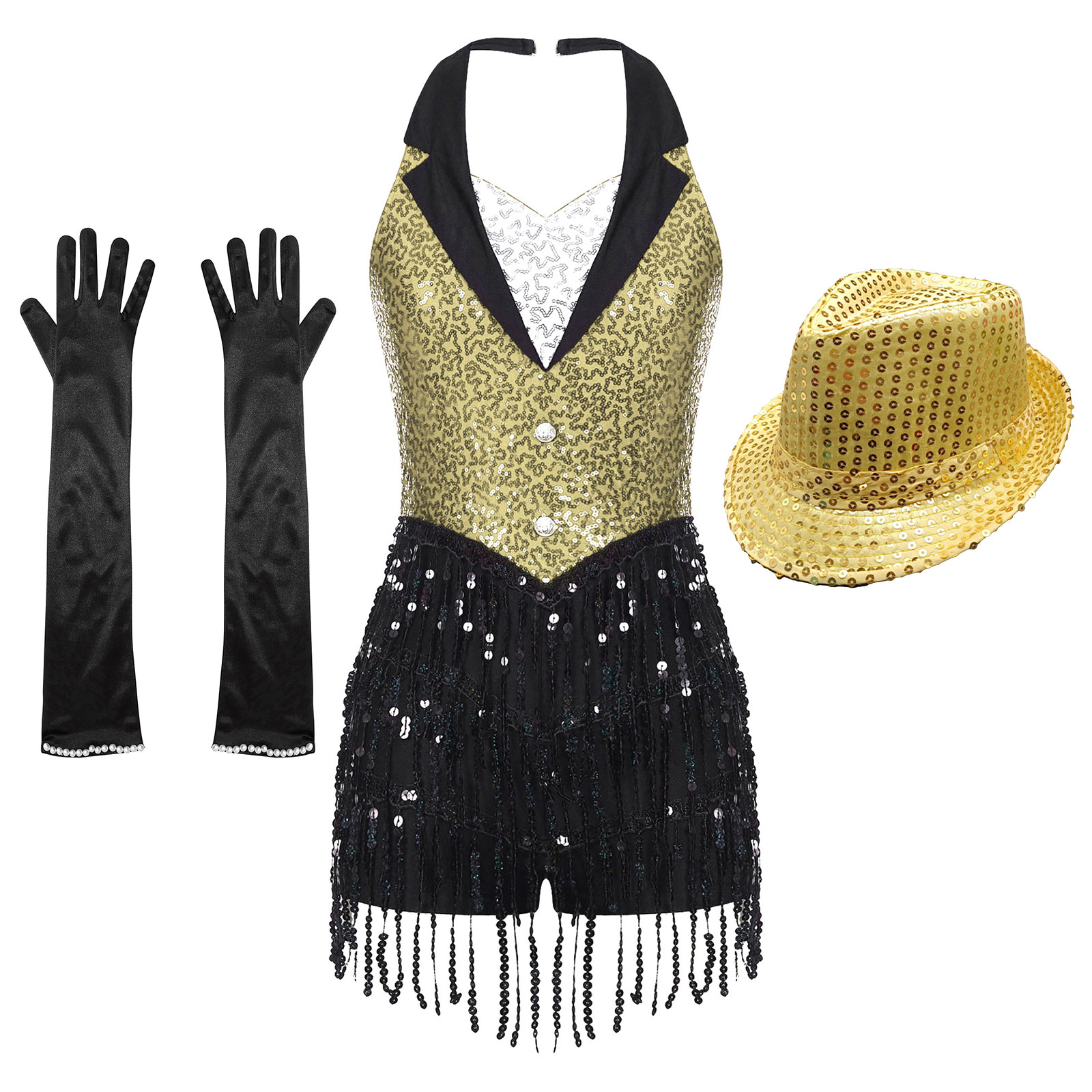 Robe justaucorps de danse latine à franges pour femmes, Costumes de danse Jazz, ensembles de vêtements de danse pour adultes, paillettes brillantes, Tango Salsa, body de danse