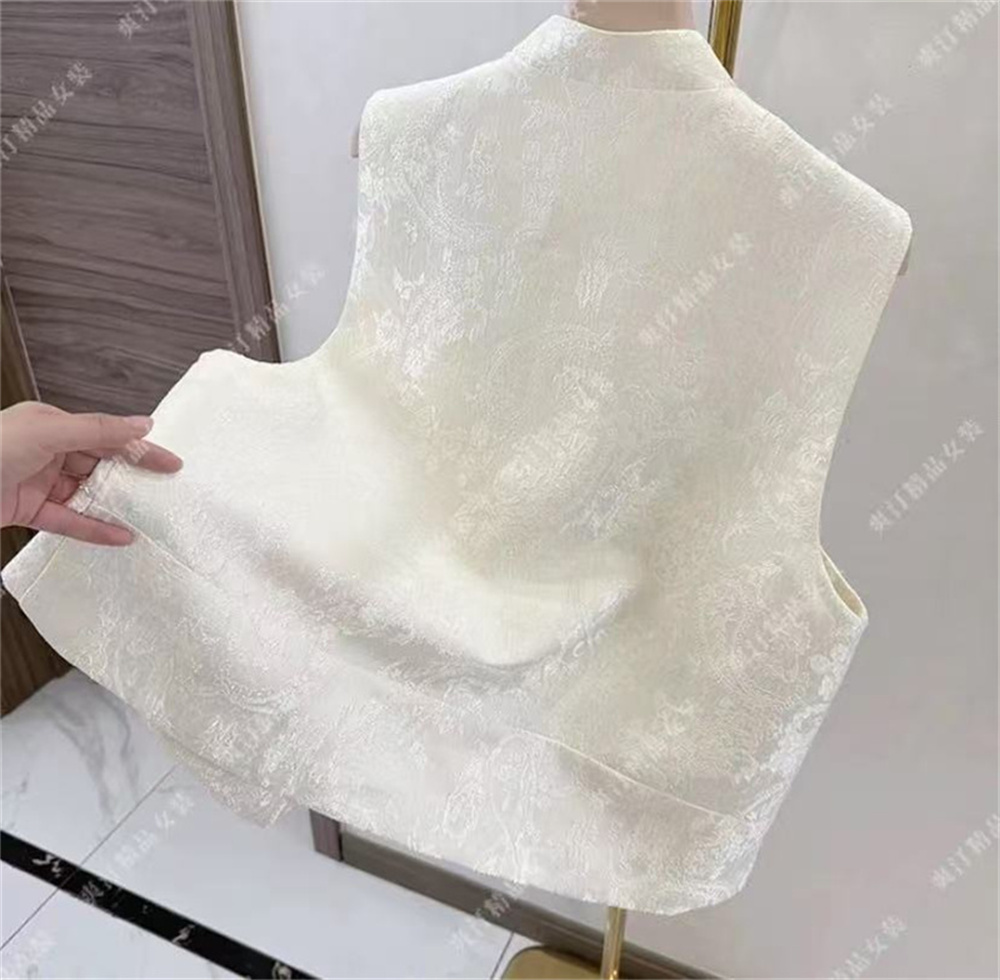 Gilet femme perlé paillettes chinoises ample simple boutonnage gilet printemps manteau nouveau haut de gamme broderie début printemps mode manteau