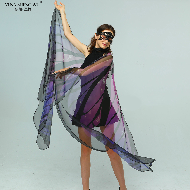 Ailes de papillon, accessoires de danse du ventre, Cape papillon en maille pour adultes, Costumes d'halloween, Cosplay, fête, carnaval, accessoire de décoration, 168cm x 135cm