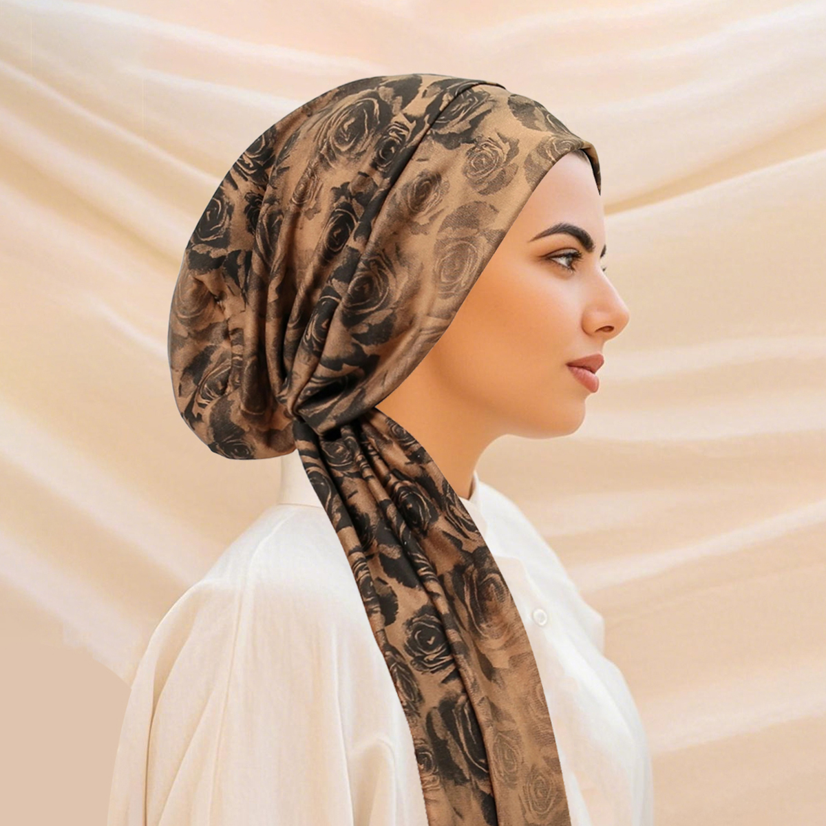 Foulard Hijab imprimé tendance pour femmes, casquette de chimio, Turban pré-attaché, Bandana contre le Cancer, perte de cheveux, foulard
