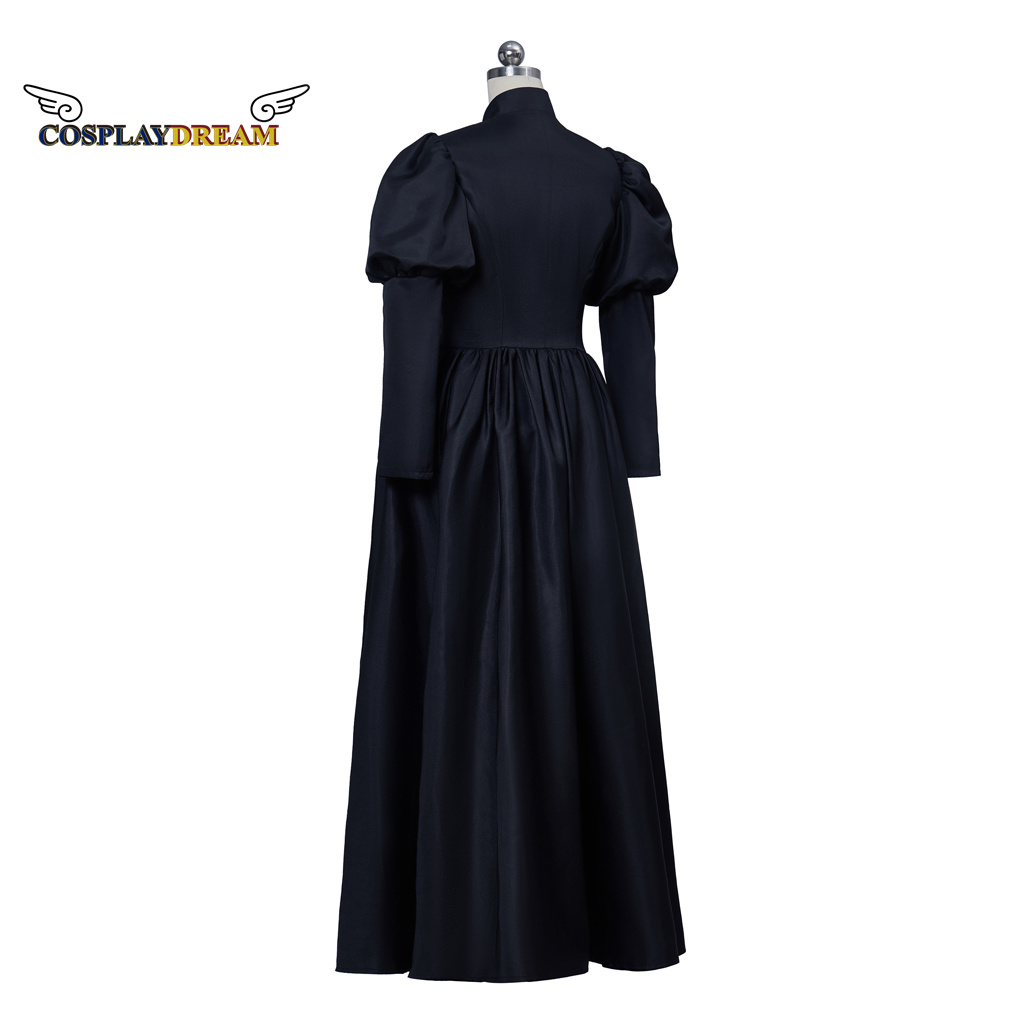 Robe deuil victorienne noire Robe de la Renaissance médiévale Costume victorien femme Robe Robe robes noires robes