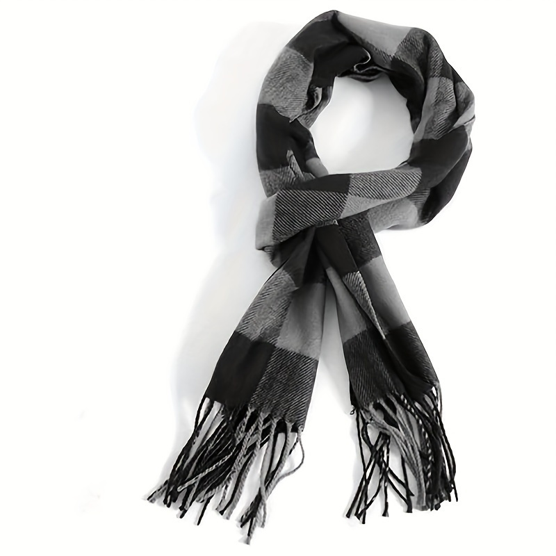 Écharpes en cachemire à pampilles unisexes, châle chaud, long, penseur de couple, femmes, hommes, automne, hiver, offre spéciale