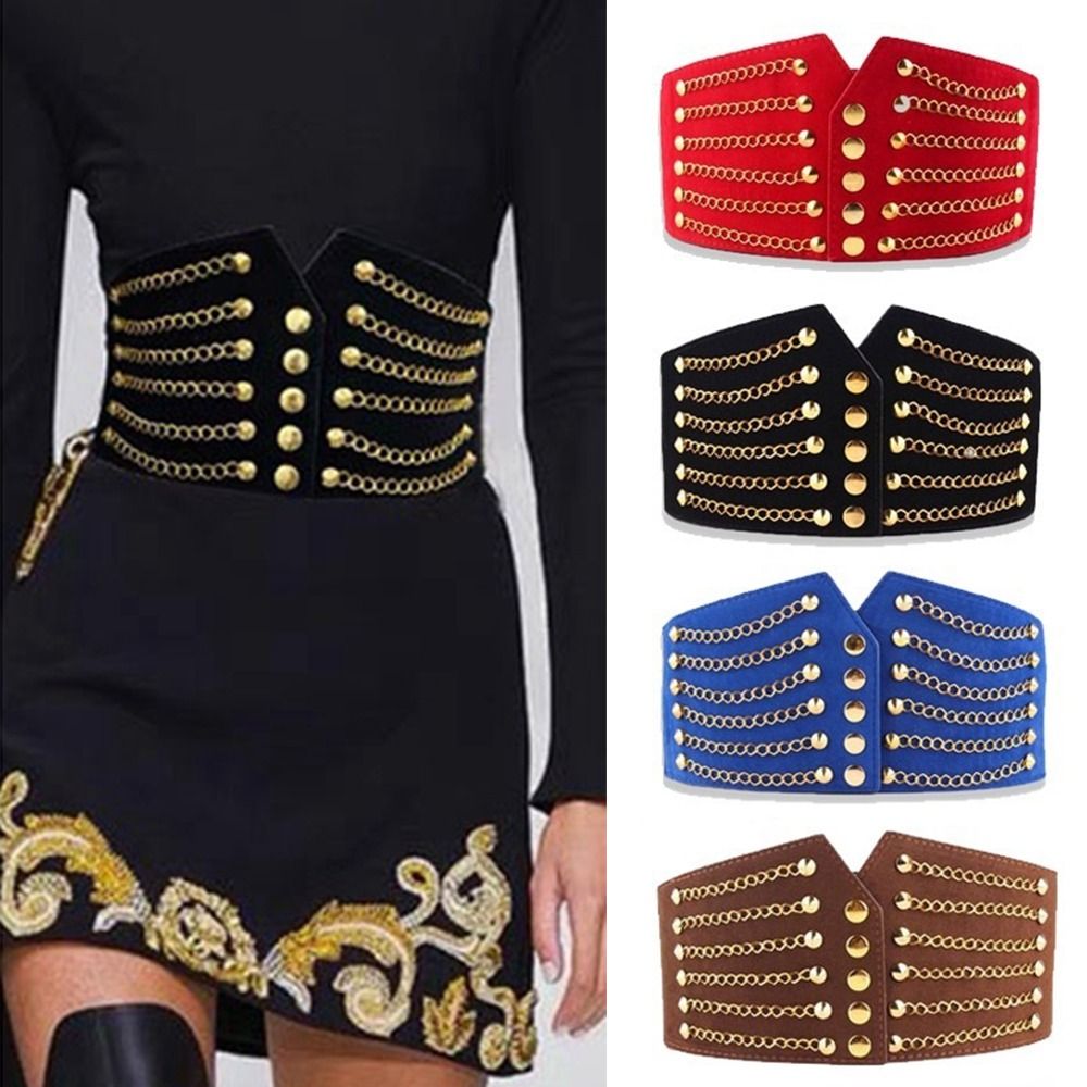 Ceinture Large pour Femme, Corset Slim, Cummerbunds, artificiel astique, Environnement Rivet, Manteau Femme, Ceinture Haute, Accessoires Mode, 10cm