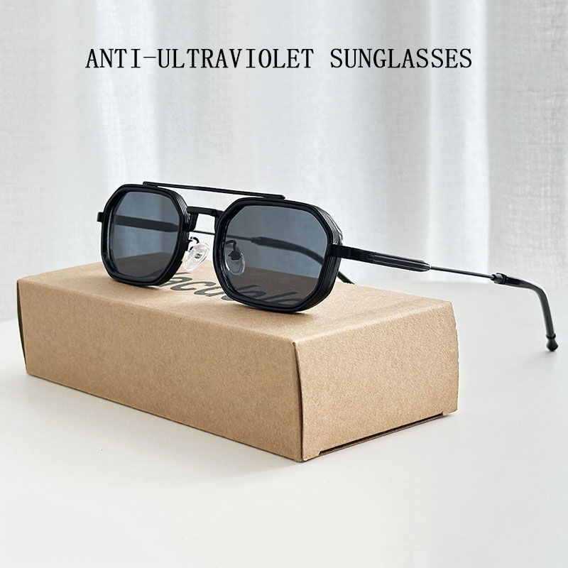 Lunettes De soleil bleues hommes Vintage Steampunk lunettes De soleil carrées femmes luxe 2025 lunettes De mode Vintage Gafas De Sol Hombre Zonnebril