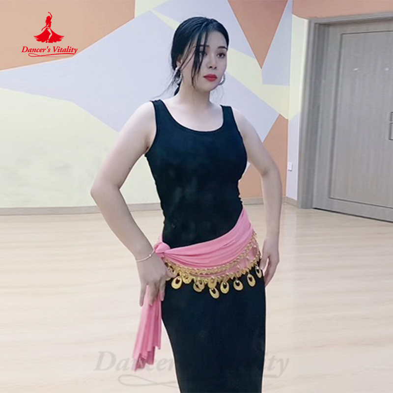 Costume de danse du ventre pour femmes, vêtements de pratique orientale, ceinture de pièces d'or, écharpe de hanche pour filles