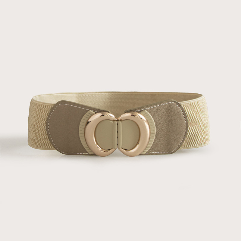 Ceinture à boucle incrustée avec cordon élastique, doudoune large de style coréen pour femmes à la mode