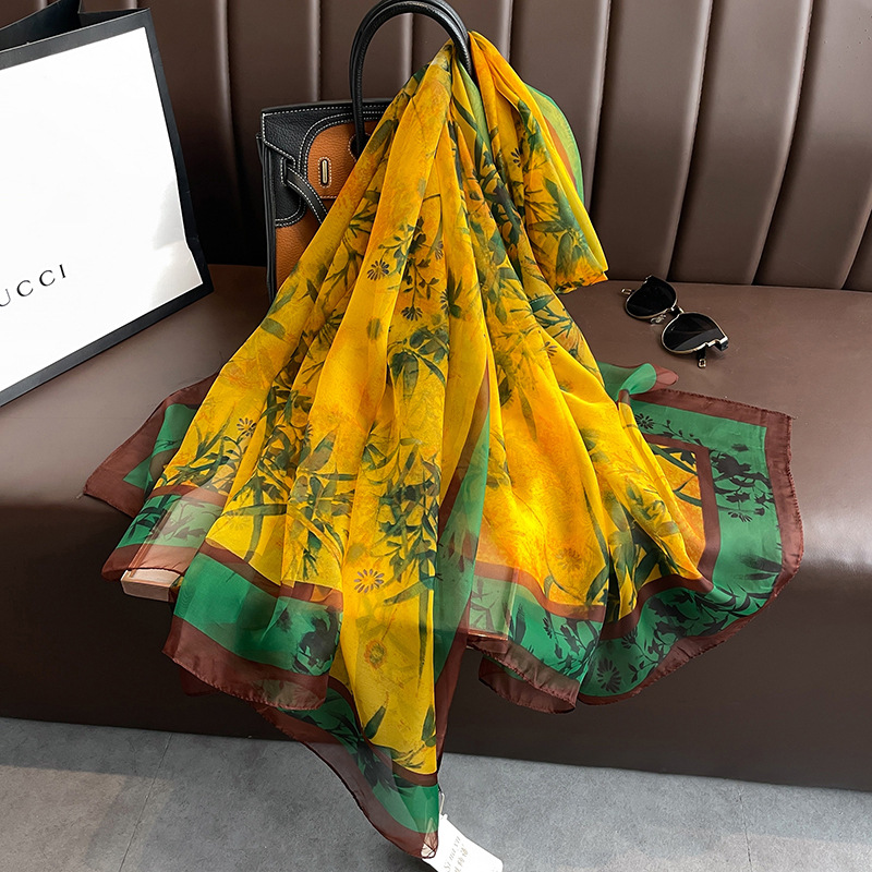 InjBeach-Écharpe Hijab pour Femme, Châle de Protection Solaire, Foulard de Plage, Grand Bandana, Nouvelle Collection