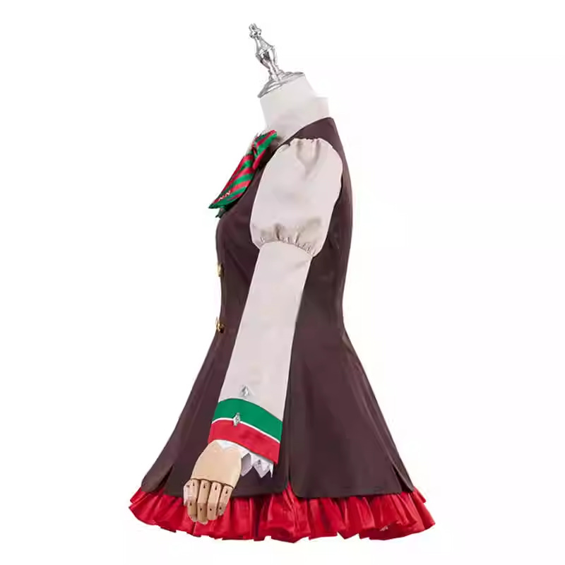 Uma musume joli Derby belle Nature Poinsettia ruban Cosplay Costume Halloween tenue de noël