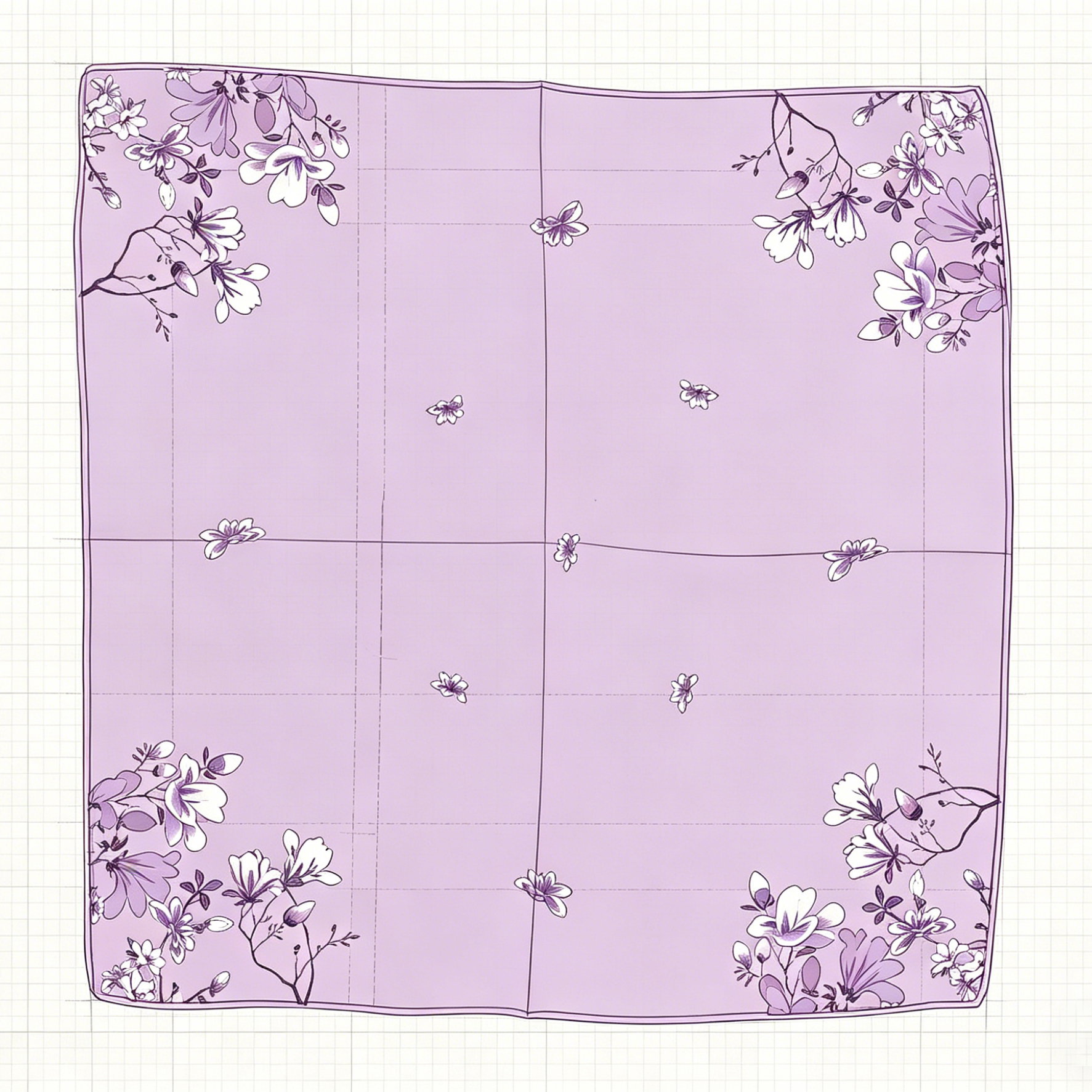 1 pièce Foulard-collier en mousseline imprimé floral blanc et rose pour femme, avec pendentif boule dorée magnétique, accessoire de mode pour le cou