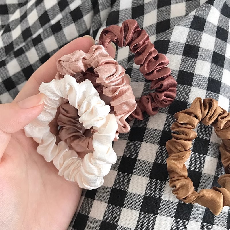 Chouchous en Satin pour femmes, 6 pièces, plus doux que les chouchous en soie pour cheveux |   Chouchous en satin pour filles |