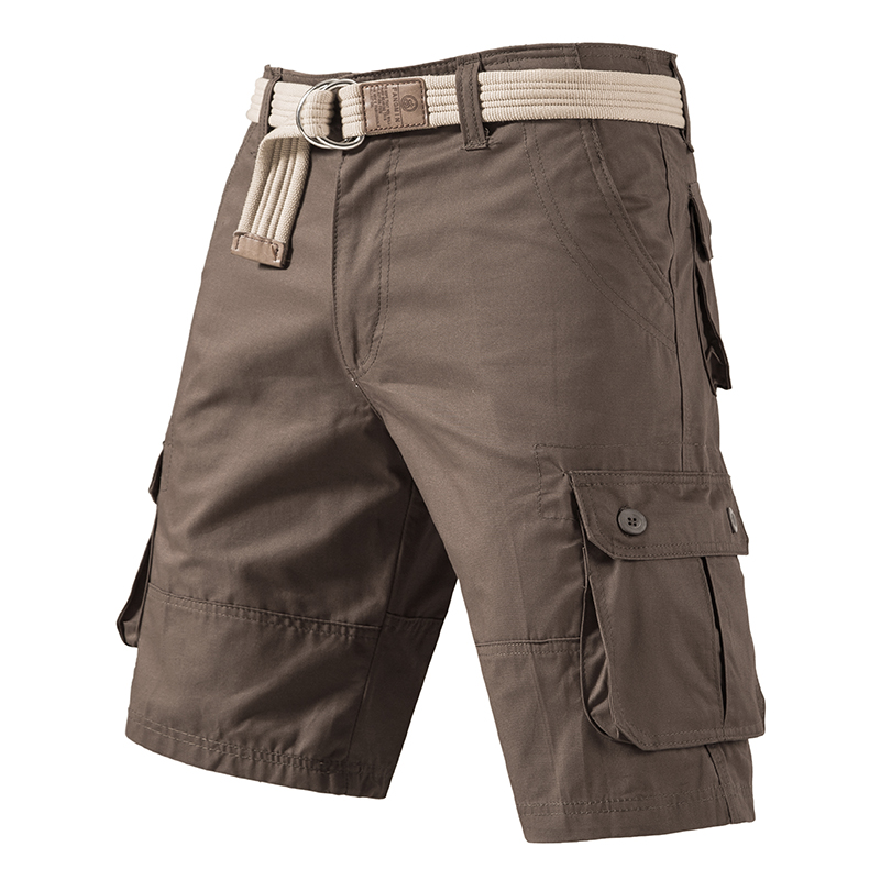 Short Cargo au genou pour hommes, Bermuda de sport décontracté, demi-pantalon en coton, grande taille, Golf, course à pied, short de sport