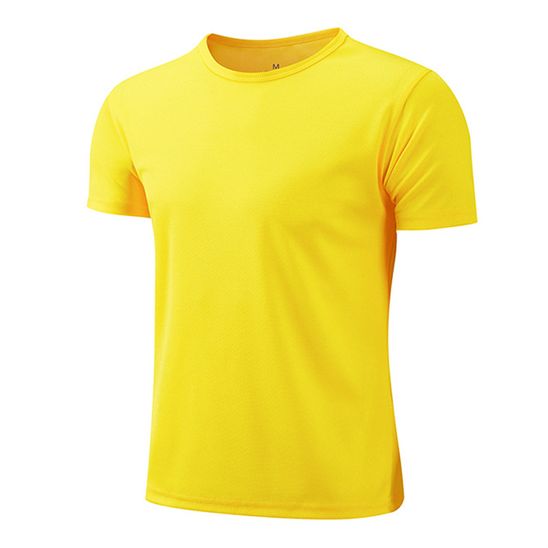 T-shirt d'été pour hommes, t-shirts blancs décontractés, haut à manches courtes, respirant, à séchage rapide, maillot de sport, vêtements masculins