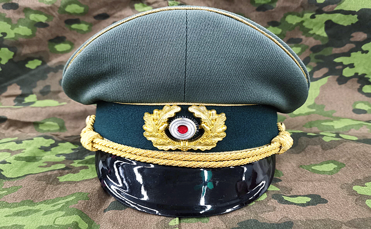 EMD-Grand chapeau de soleil en laine sergé, style allemand, passepoil doré