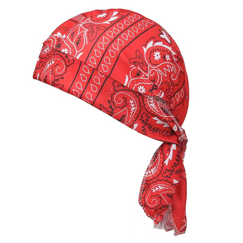 Foulard bandana pour homme, écharpe de cyclisme, mouchoir, chapeau de pirate d'extérieur, motif cachemire multicolore, pour moto, danse hip-hop
