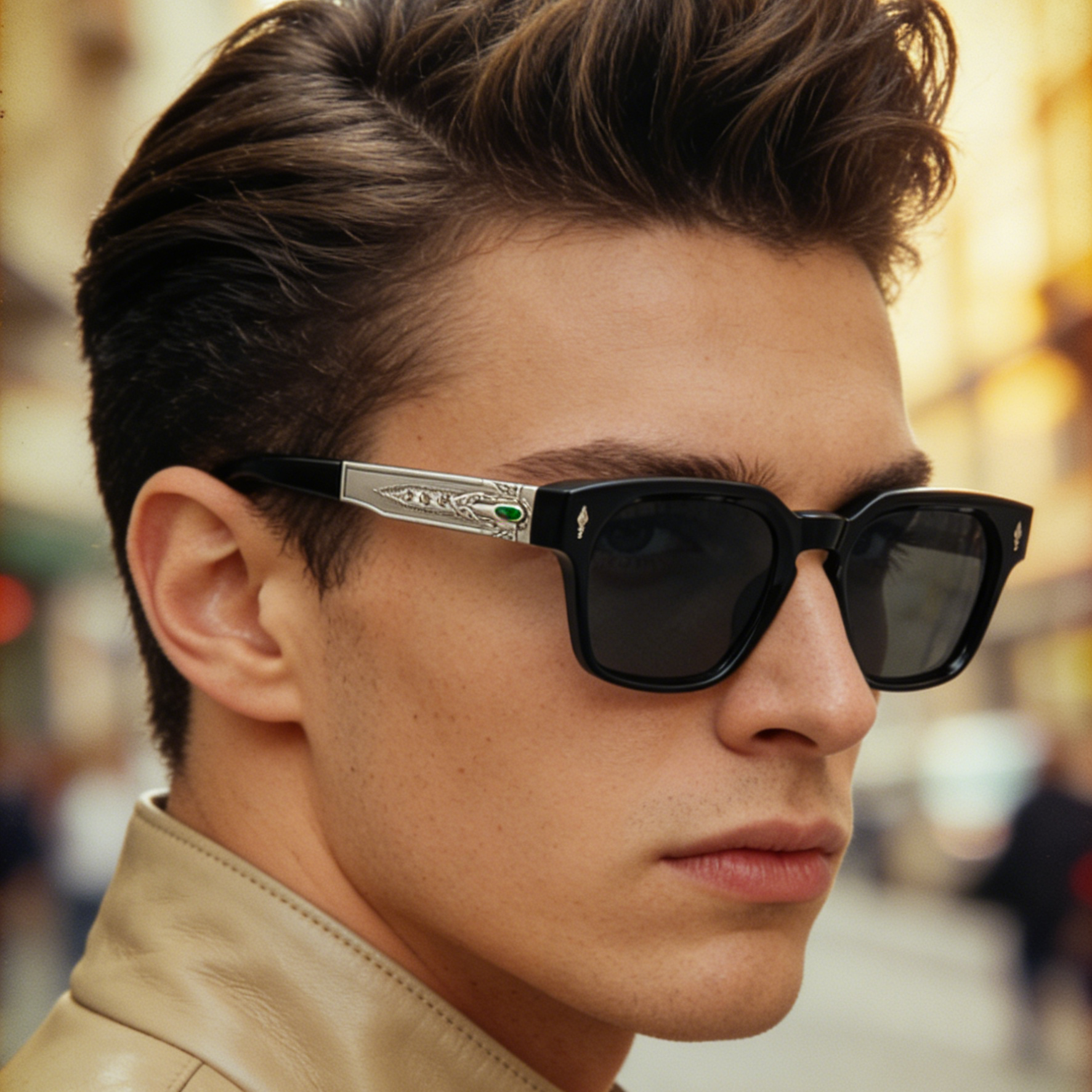 Lunettes de soleil carrées surdimensionnées haut de gamme pour hommes, marque de luxe, tendance steampunk, lunettes de soleil vintage UV400, lunettes de soleil d'extérieur pour hommes