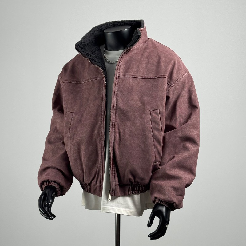 Nouvelle collection automne 2026 : Blousons courts décontractés pour hommes, style coréen High Street, streetwear japonais Y2K, épais pour l'hiver, coupe ample Harajuku avec fermeture éclair