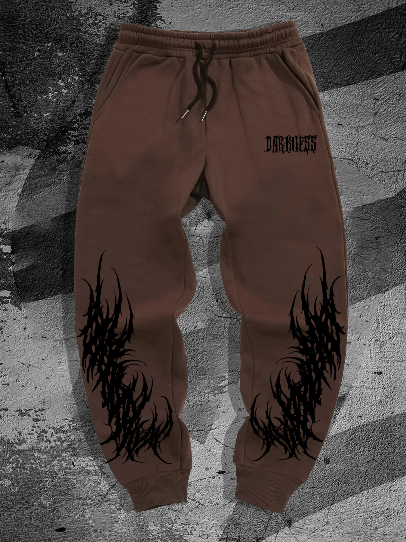 Nouveaux Pantalons de Survêtement 2026 – Joggers Tendance pour Hommes, Imprimé Gothique Sombre, Style Streetwear Hip Hop