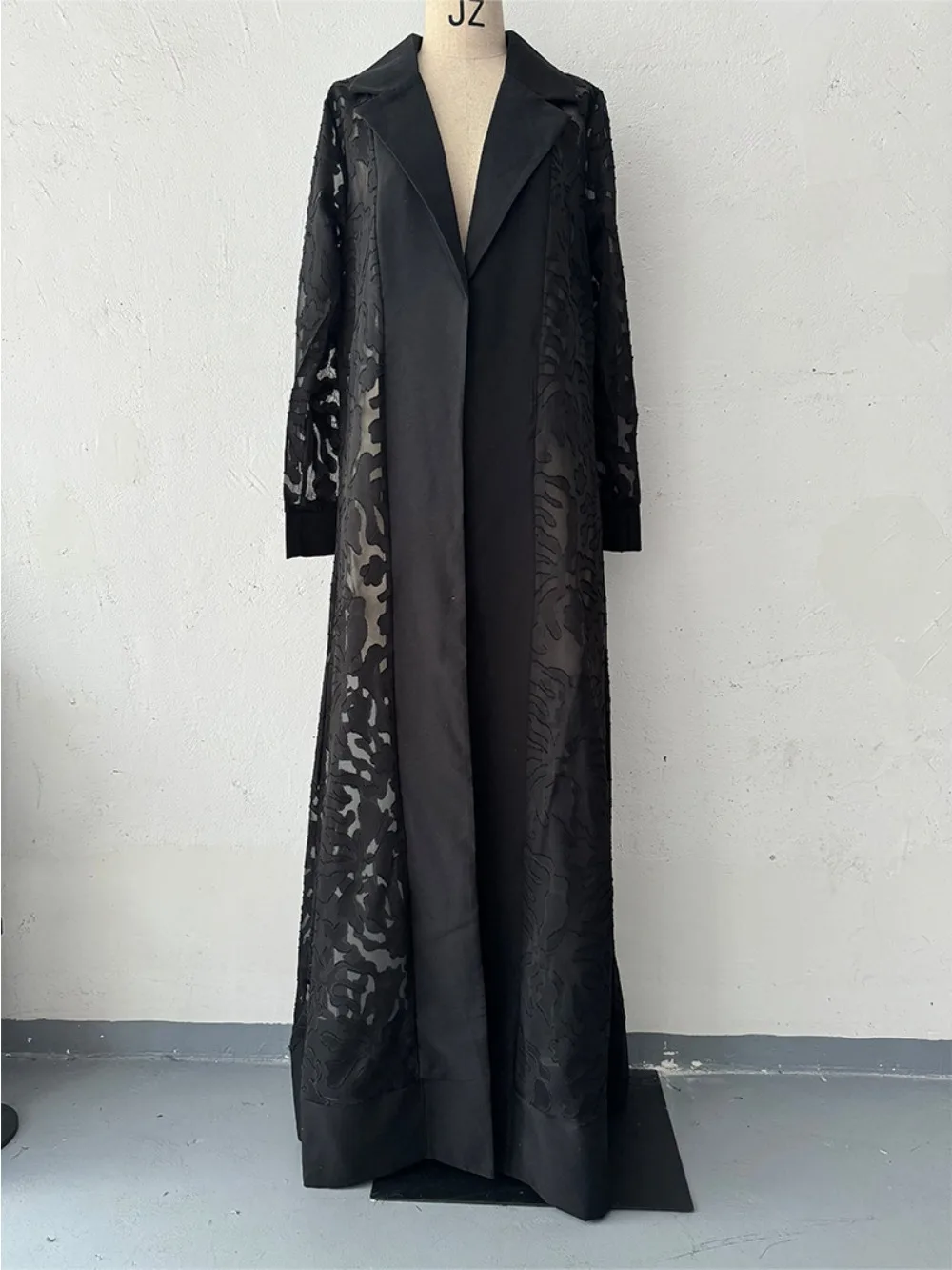 Abaya-Manteau long décontracté pour femmes musulmanes, pardessus à revers amissié, coupe-vent arabe, Ramadan, Maroc, Dubaï, Eid