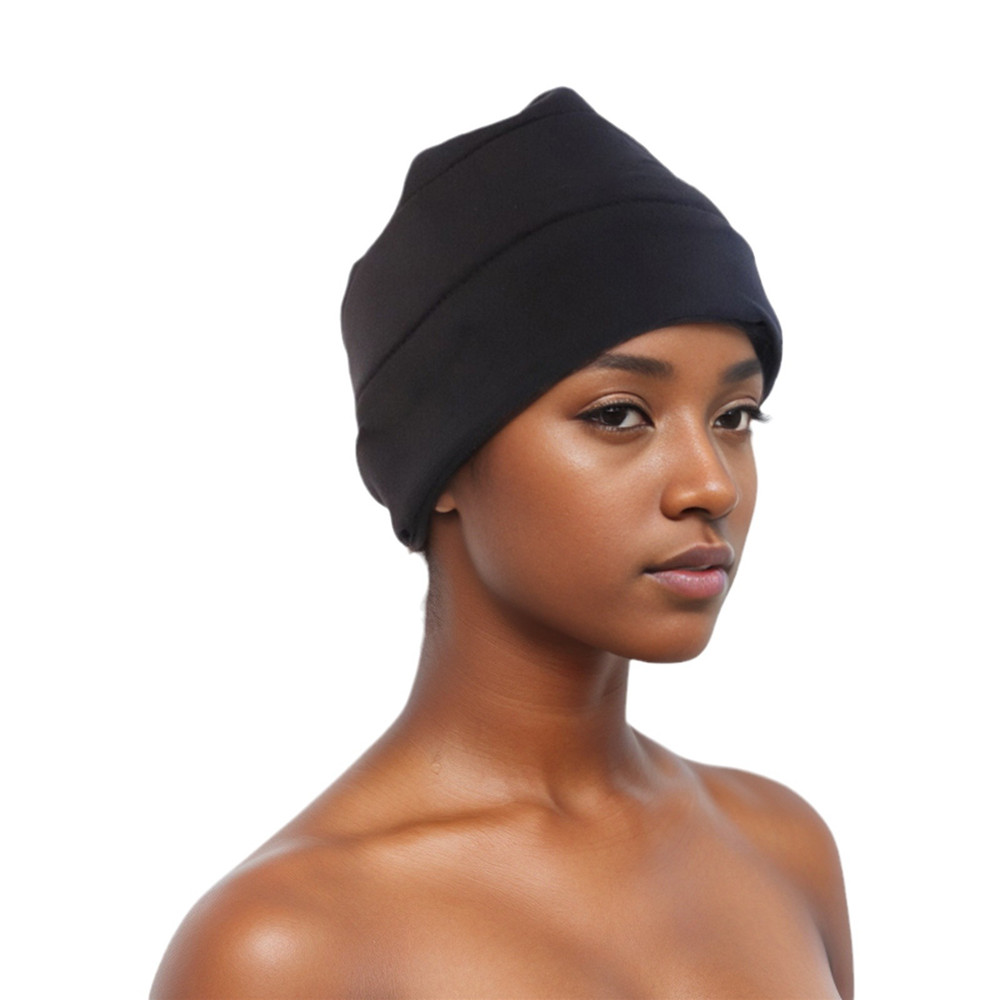 Turban léger sous écharpe, bonnet noir, élévateur de turban, sous-vêtement