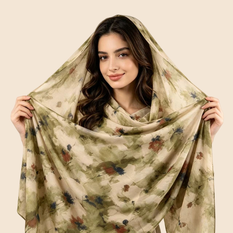 Foulard Hijab 100% Coton 40 Couleurs pour Femme, Imprimé Léopard, Châle Tricoté Doux, Voile Islamique Modeste, Écharpe Quotidienne, Cache-Cou pour Cadeaux