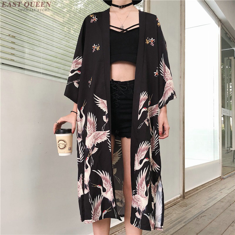 Kimono Cardigan femmes hauts et chemisiers japonais Streetwear haut pour femme été 2020 chemise longue femme dames Blouse femmes vêtements