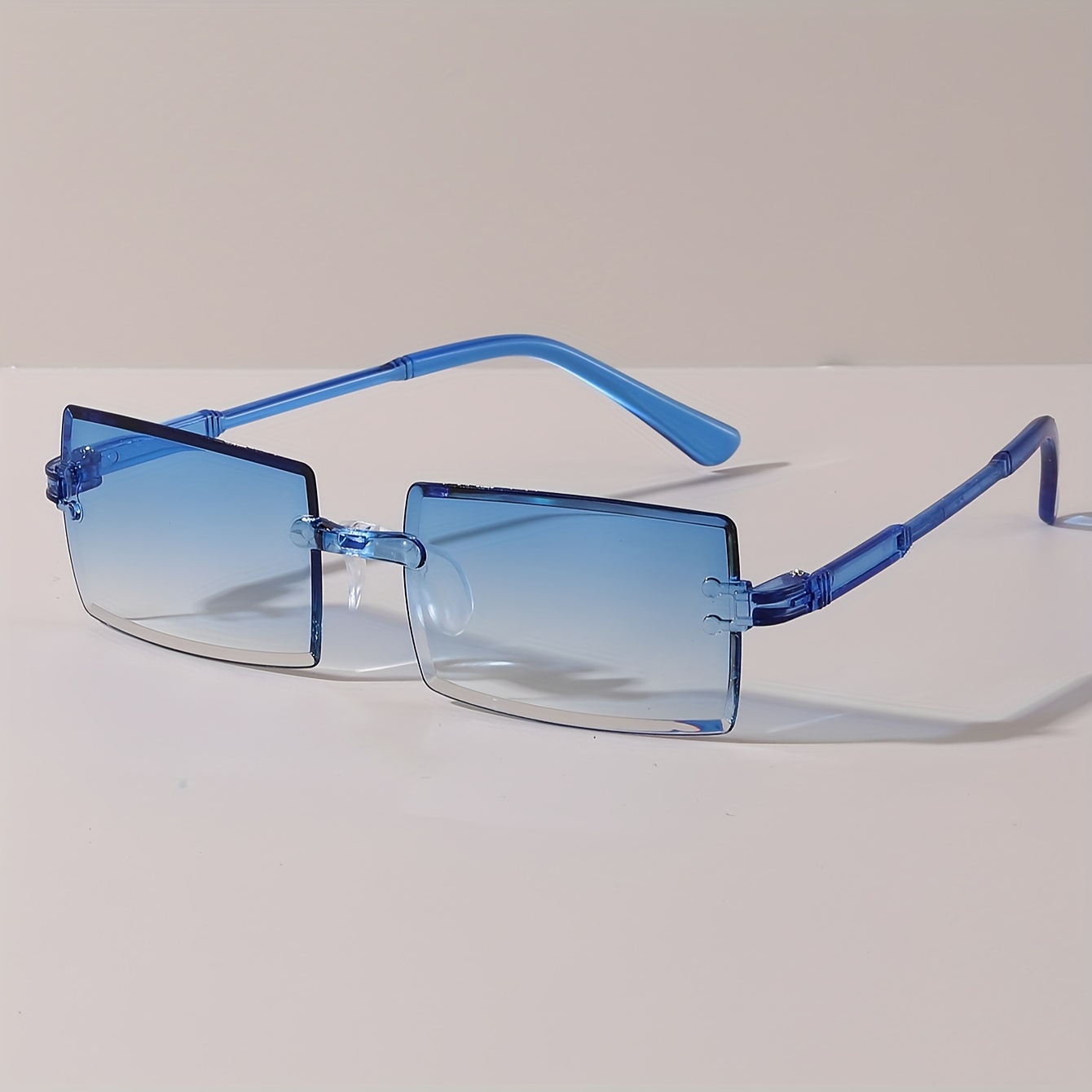 Lunettes de soleil rectangulaires à la mode pour femmes et hommes, nuances décoratives pour documents bonbons mignons pour les vacances, les fêtes à la plage, lunettes UV400, 9 pièces