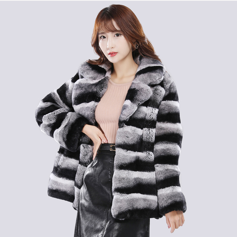 Manteau court en fourrure de vison pour femme, veste chaude décontractée, hiver