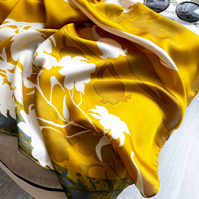 Écharpe de printemps pour femmes, Design de luxe, en Polyester, écharpe lisse, châle doux, écharpe de plage