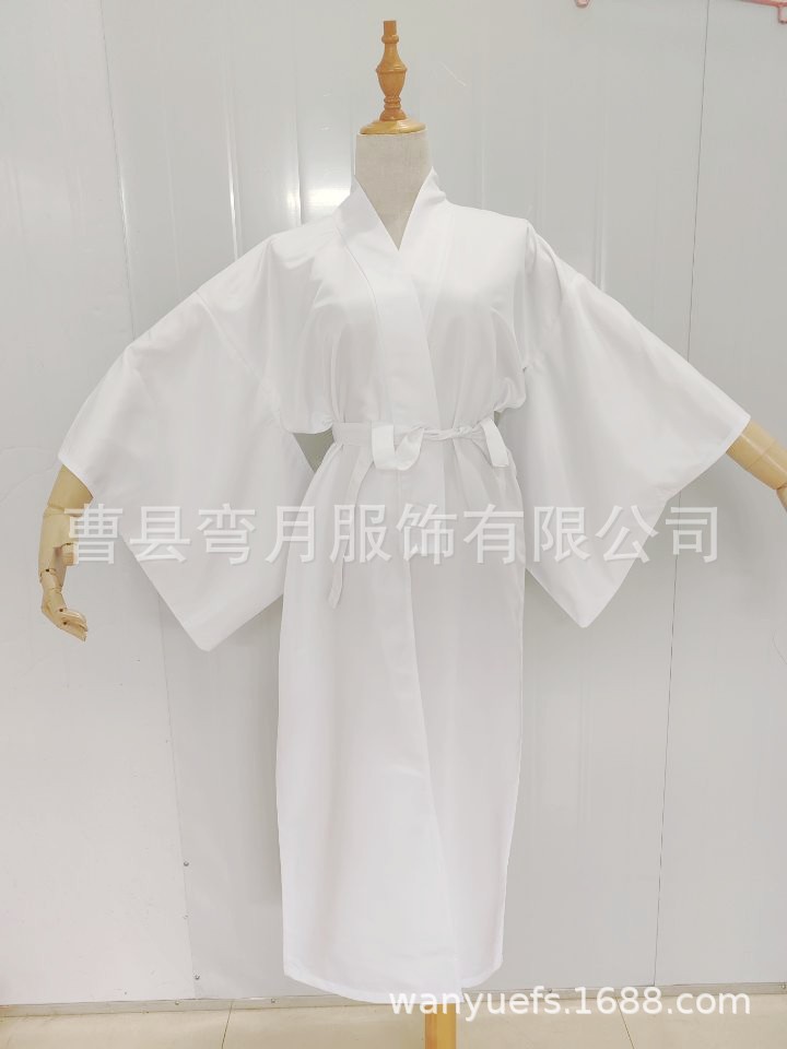 Kimono traditionnel japonais Juban pour femmes, Yukata blanc, doublure inférieure avec ceinture, Haori, sous-vêtements intimes