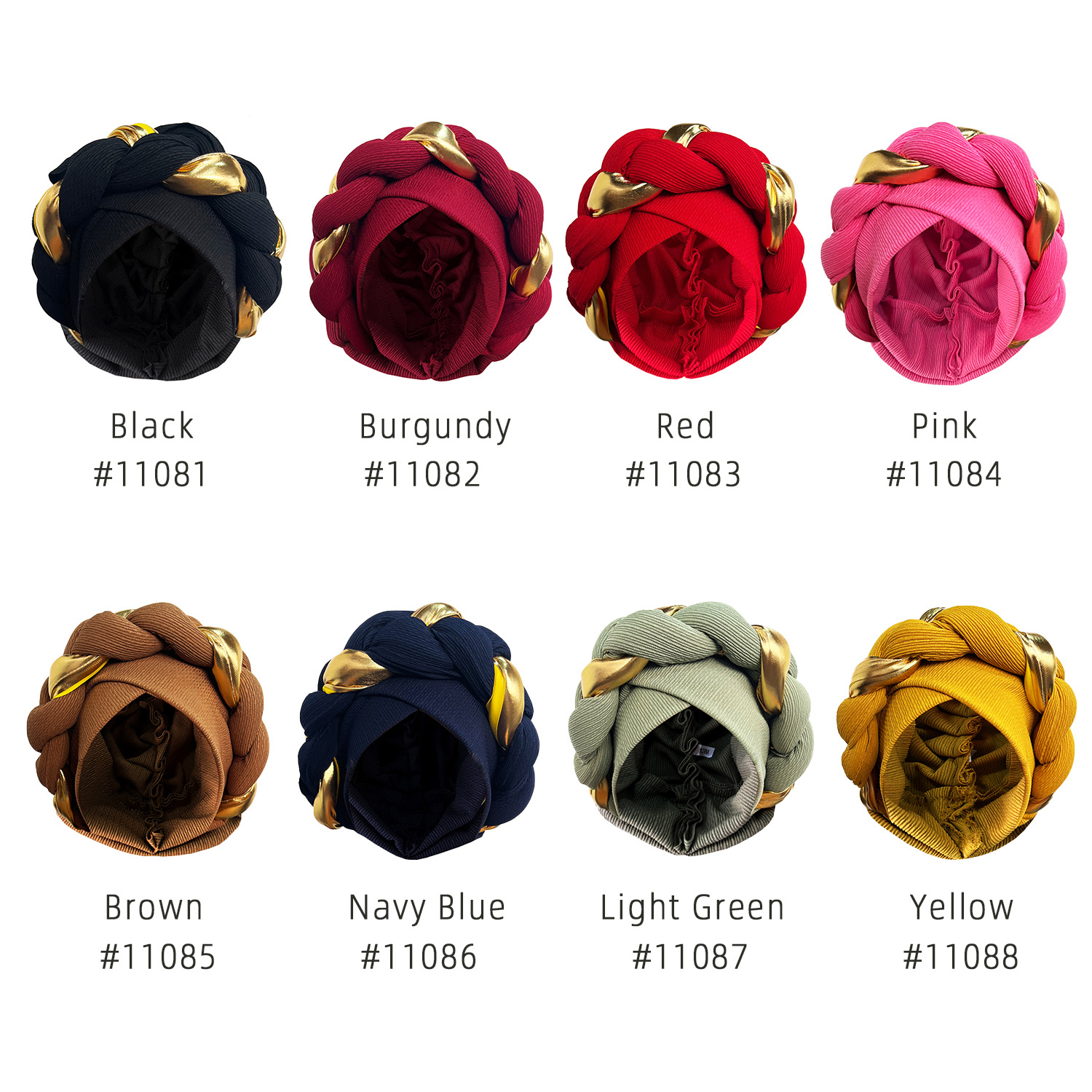 Bonnet plissé pour femmes africaines, couvre-chef, accessoires pour cheveux, enveloppé arabe, Hijab musulman, Turban, nouvelle collection 2024