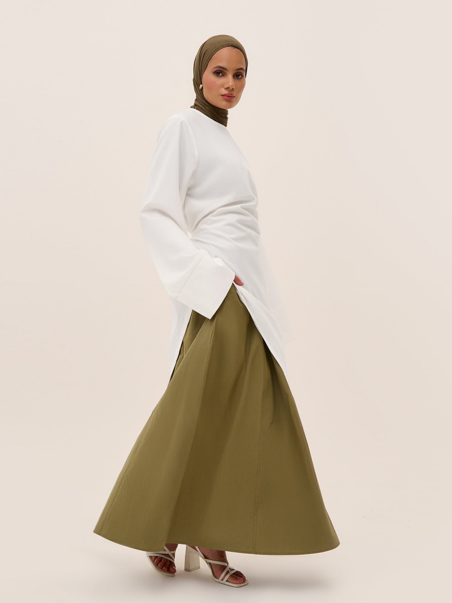 Abayas musulmanes du Moyen-Orient, arabes, de Dubaï pour femmes, ensemble deux pièces avec haut et jupe, robe kaftan modeste pour le Ramadan, vêtements islamiques pour femmes
