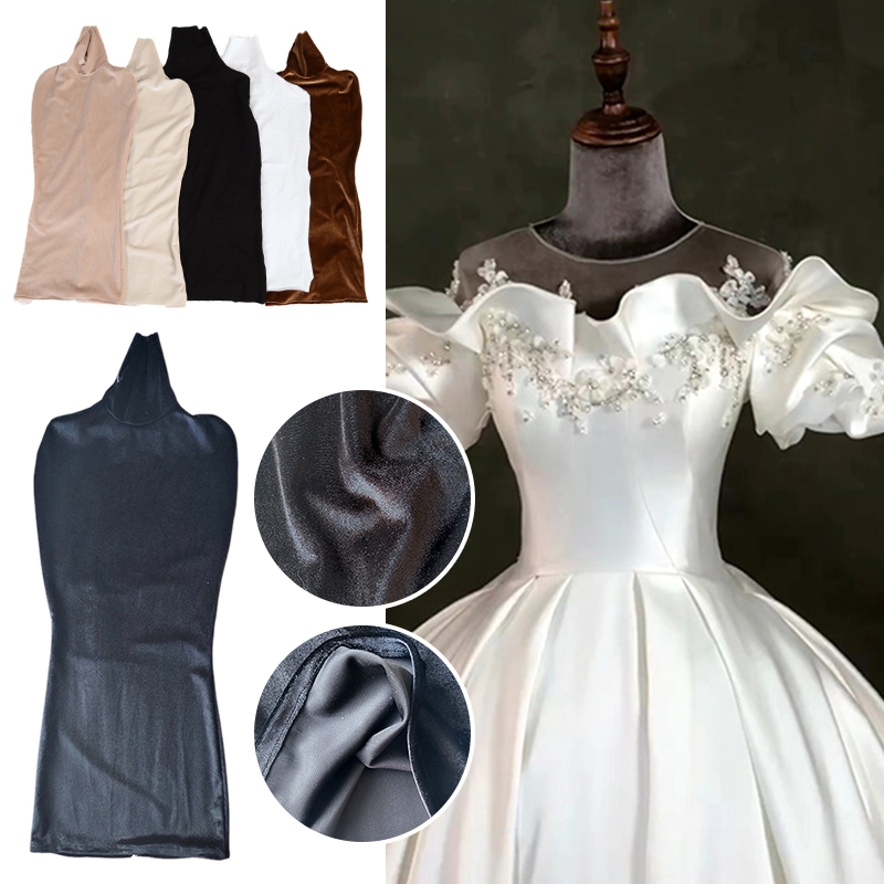 Mannequin de présentation pour robe de mariée, couverture de corps en velours pour femme, forme de robe de remplacement, maillot de corps de maquillage