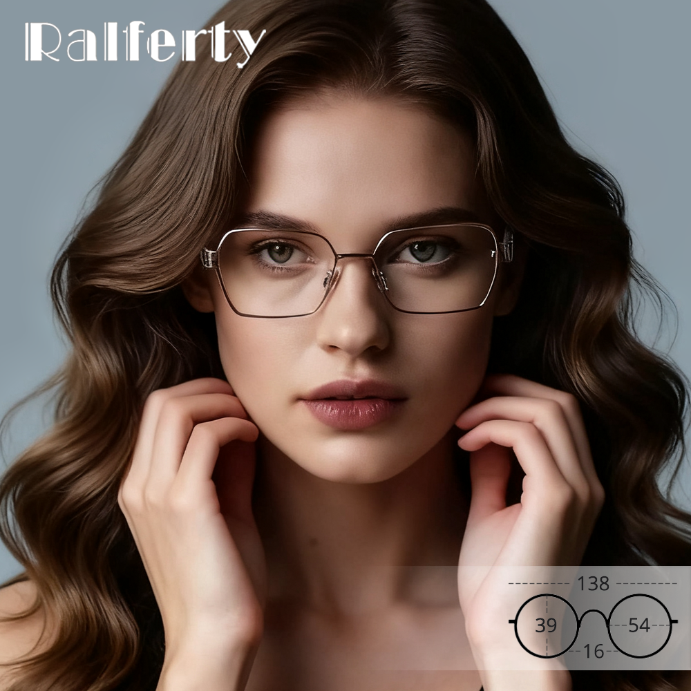 Montures de lunettes de mode femmes hommes marque de luxe concepteur lunettes en métal doré Prescription cadre optique sans qualité lunettes Spectacle