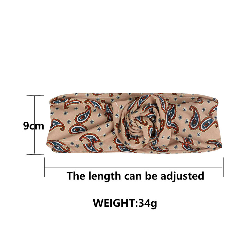 Nouvelle mode femmes pliant fer fil bandeau bohème fille croix Turban Bandanas imprimer bandeaux cheveux accessoires