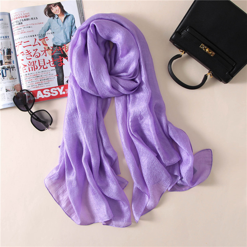 2026 marque de luxe femmes mode écharpe plaine solide soie lin châles foulards été dame Bandanas Pashmina Foulard Hijab 180*90Cm