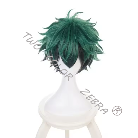 Costume de Cosplay de Combat Midoriya Izuku, Combinaison Verte, Accessoires de Gymnastique, Perruque, Ensemble Anime My Hero Academia, Tenue de Jeu de Rôle