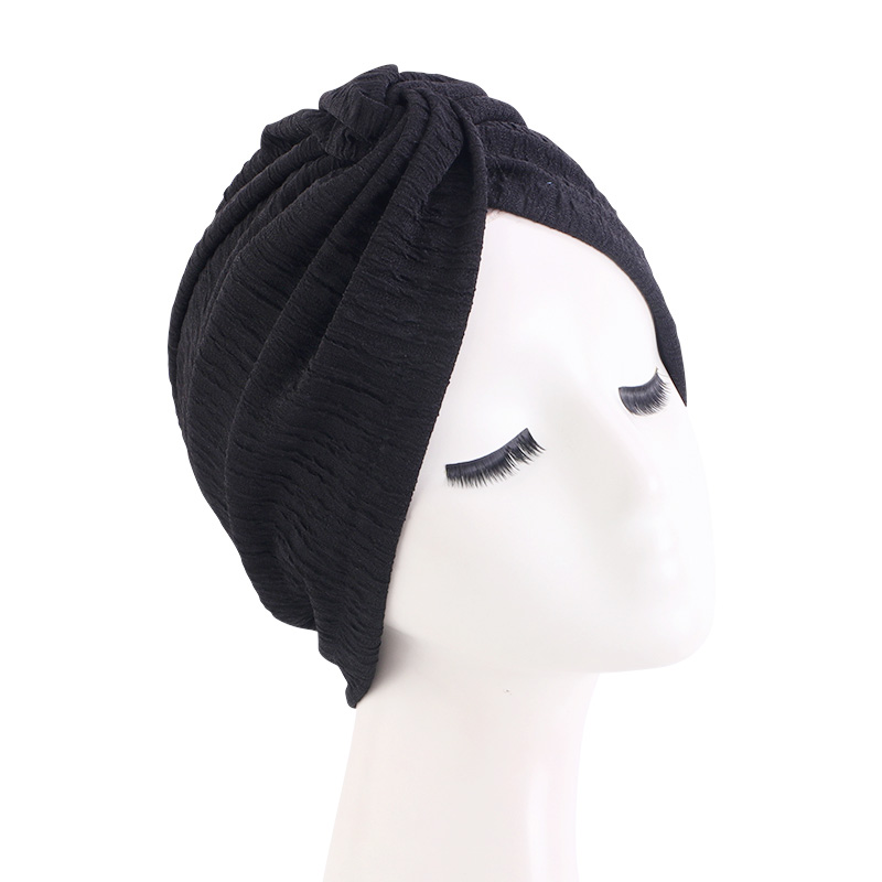 Bonnet de chimio élastique pour femmes, Turban à nœud torsadé, Hijab, couvre-chef, accessoires contre la perte de cheveux
