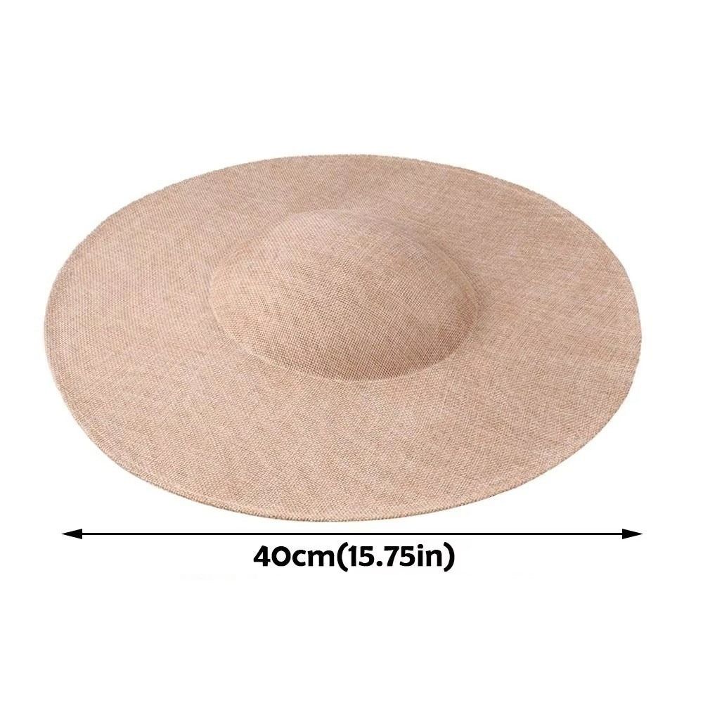 Chapeau bibi vintage pour femme, couleur unie, en maille, à large bord, style années 20, accessoire de cheveux pour mascarade