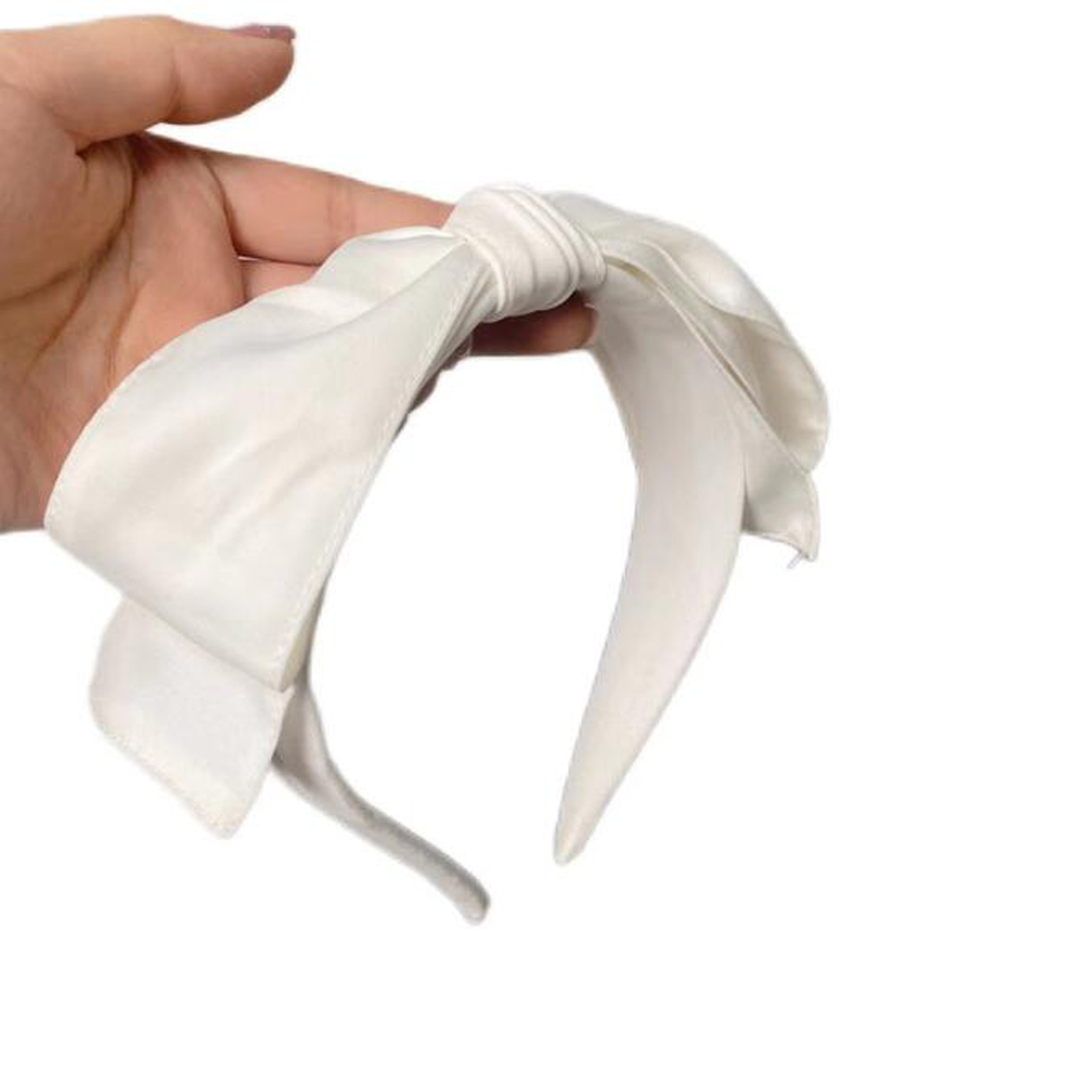 PROLY-Turban double couche avec gros nœud papillon pour femme, bandeau de sauna, noir et blanc, accessoires pour cheveux pour filles, nouvelle mode, automne
