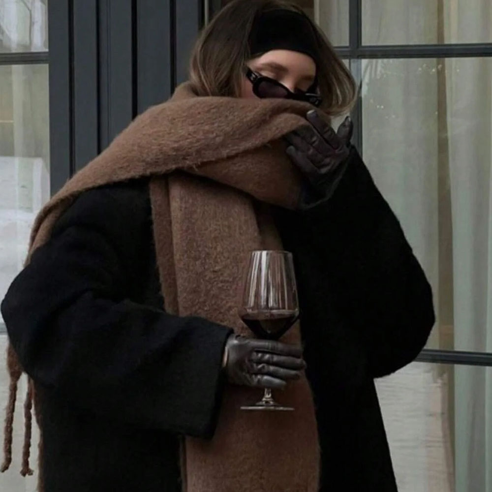 37*230 cm hiver écharpe femmes luxe cachemire écharpe épaissir chaud foulards gland foulard châles couleur unie doux châle
